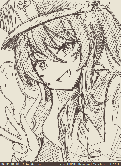 胡桃👻 #tegaki_dt 