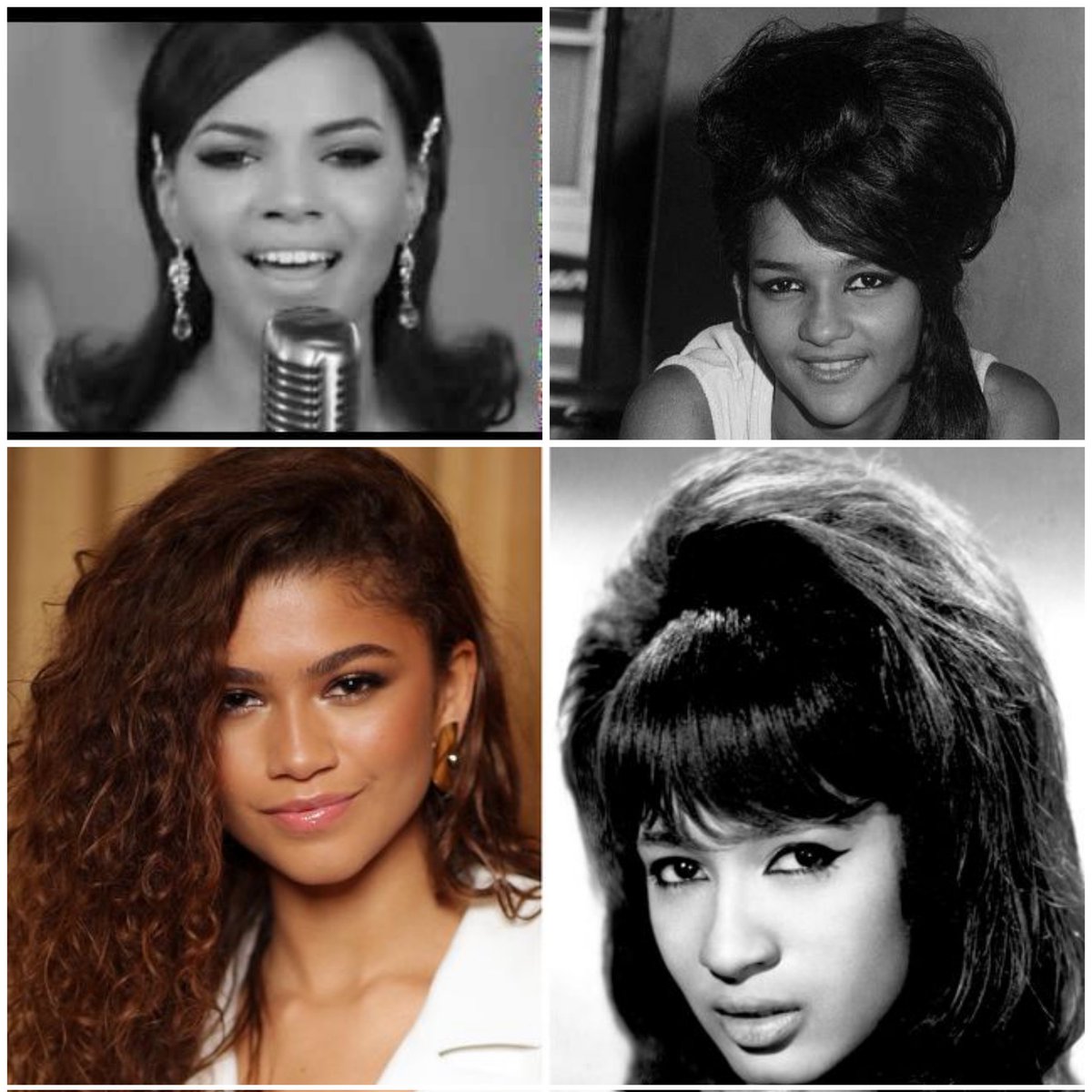 JimmyNotes's tweet image. Ever since I found out @Zendaya was in talks to play @RonnieSpectorGS, I thought it would be really cool if @lesliegrace was cast as Nedra Talley of the Ronettes. That would be so dope.