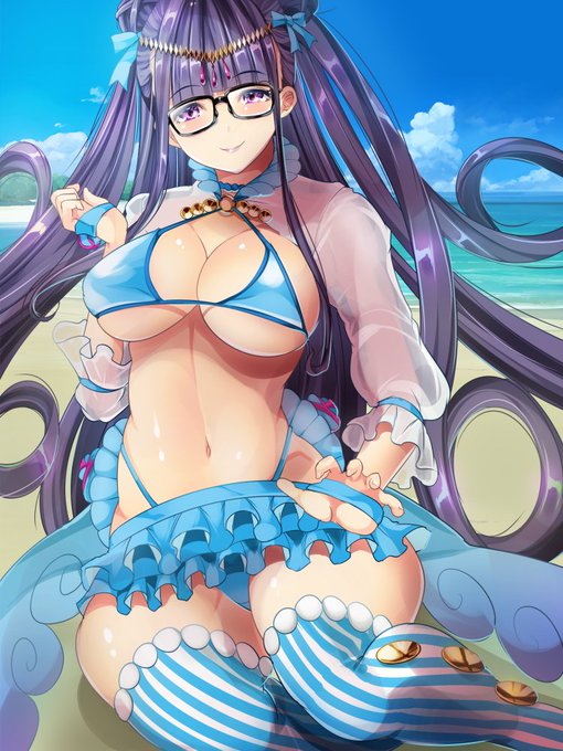 水着紫式部 pixiv1000いいねありがとうございました! 