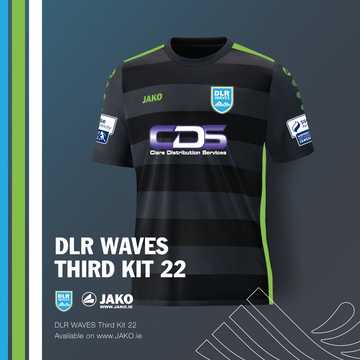 Our new 3rd kit will go onsale next weekend for the unbeatable price of €37 for kids &amp; €45 for adults 🤩

To celebrate the launch of our new Jersey we have a FREE season ticket to giveaway 😀 

Just follow us on twitter, like &amp; retweet this post to be in with a chance to win 🌊