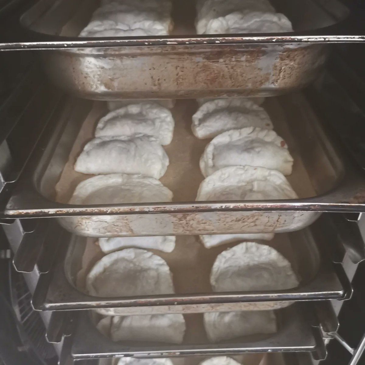 MarkWrenmark's tweet photo. Zero wast food, baked gammon not used at lunch, a little cheese getting close to the use by date. Yummy cheesy gammon pastries. @hallgroveschool @Thomas_Franks_ @alisonryan2018 #zerowastefood #breaktimesnacks https://t.co/bJfr38jAkC