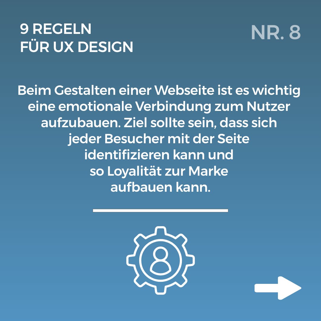 progressive_de's tweet photo. Eine Webseite sollte sich immer an den Nutzern orientieren und dementsprechend gestaltet sein. Mehr dazu in unserer heutigen Regel für UX Design. #DigitalTuesday #ux #uxdesign #webdesign https://t.co/6qaesBmewP