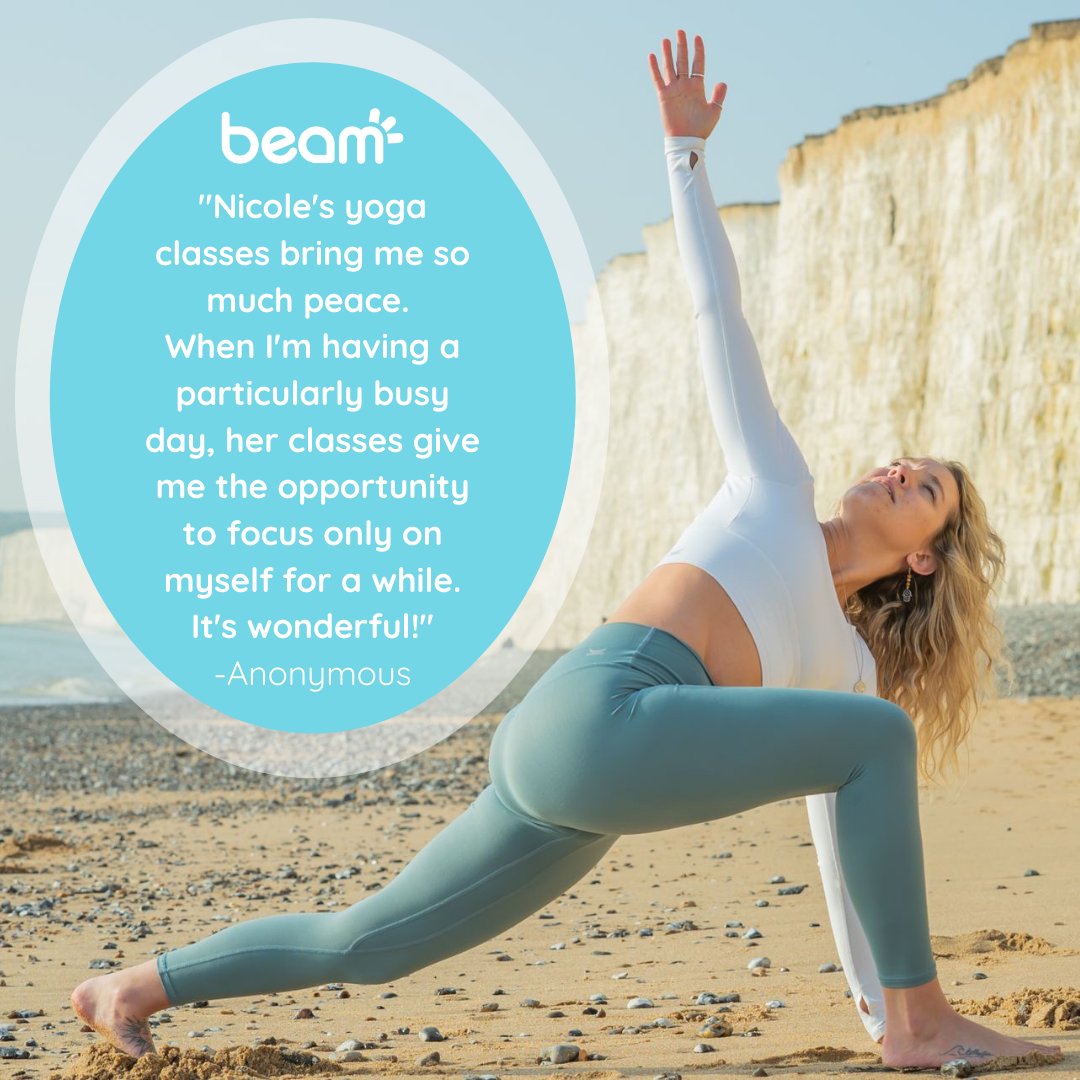 Beam_CF's tweet photo. This quote sums up Nicole’s Slow Flow Yoga class beautifully. If you haven’t tried her class yet, we’d love for you to join us today @ 1:00pm EST! Sign up here https://t.co/4JUTXZfSzd #YogaforCF https://t.co/Acr14RS9lQ