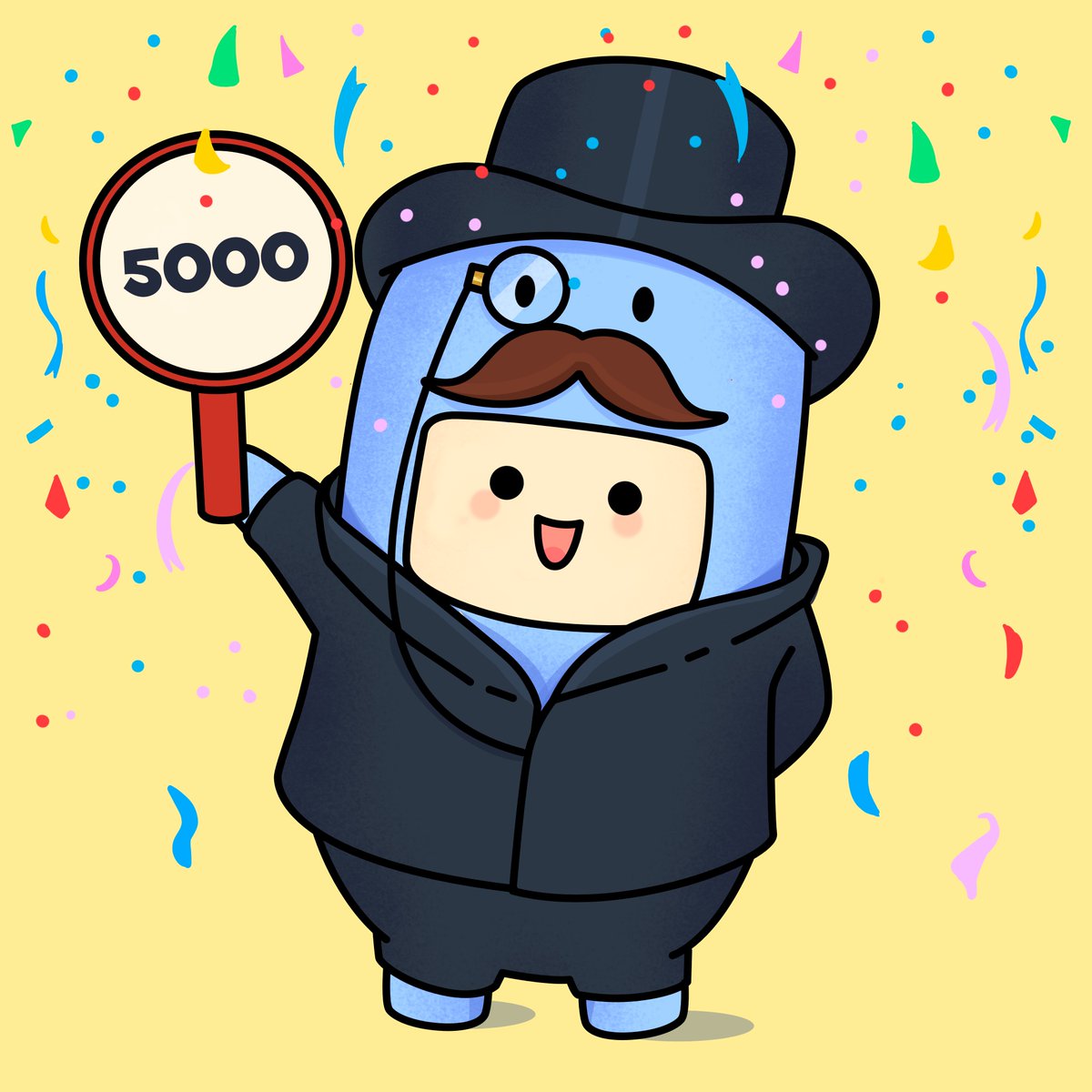 🎉 Today is a heppy day, frands!
I have 5k peeple on Twitter who lurve me 🥺! Thank you for da lurve!!

Come in and celebrate with me! My door is open for a limited time 😘

https ://discord.gg/ S m g p H x Z