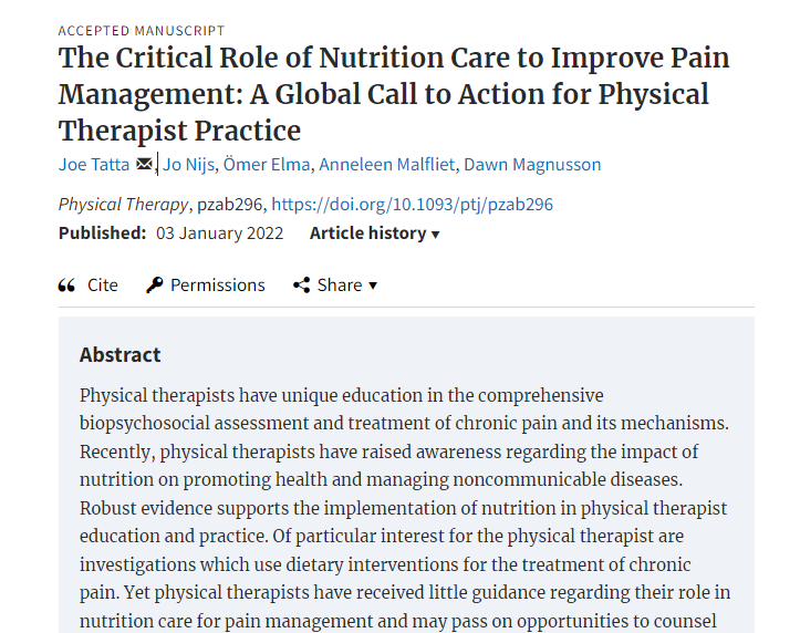 PTJ: Journal of APTA tweet media