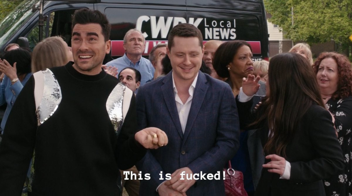 out of context schitt’s creek tweet media