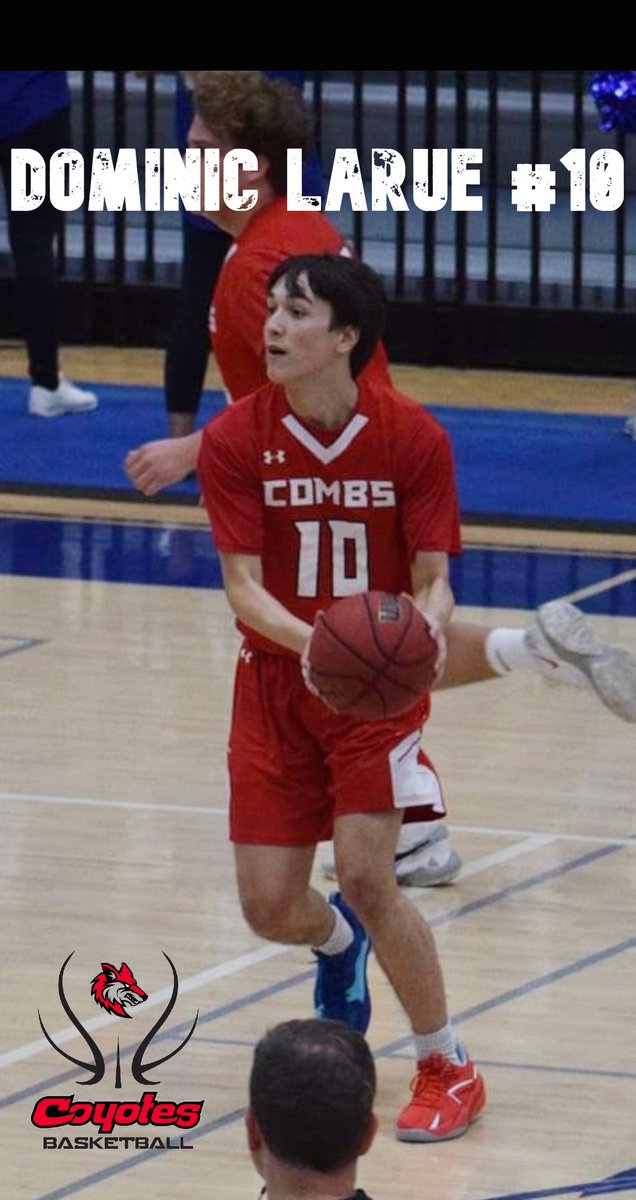 CombsBasketball's tweet photo. Dominic Larue #10 Senior https://t.co/LpCOHhIo5B