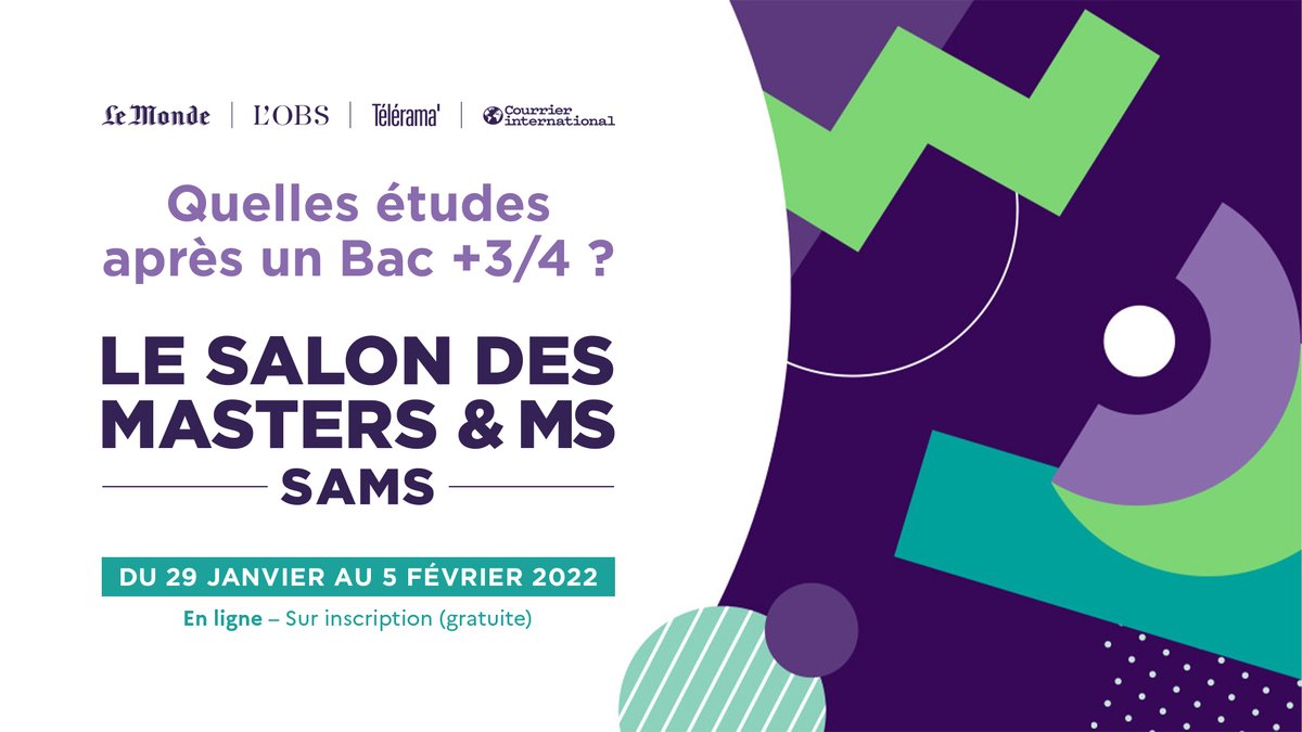 🎓 #SalonSAMS  | L'<a href="/INSP_Fr/">INSP - Institut national du service public</a> participe au salon des #masters et #mastères spécialisés (<a href="/Salon_SAMS/">Salon SAMS</a>) à destination d'étudiants (bac +3/+4) et personnes en reprise d'études. 📅 Du 29 janvier au 5 février 2022, retrouvez-nous sur notre stand virtuel !

👉 insp.gouv.fr/actualites/lin…