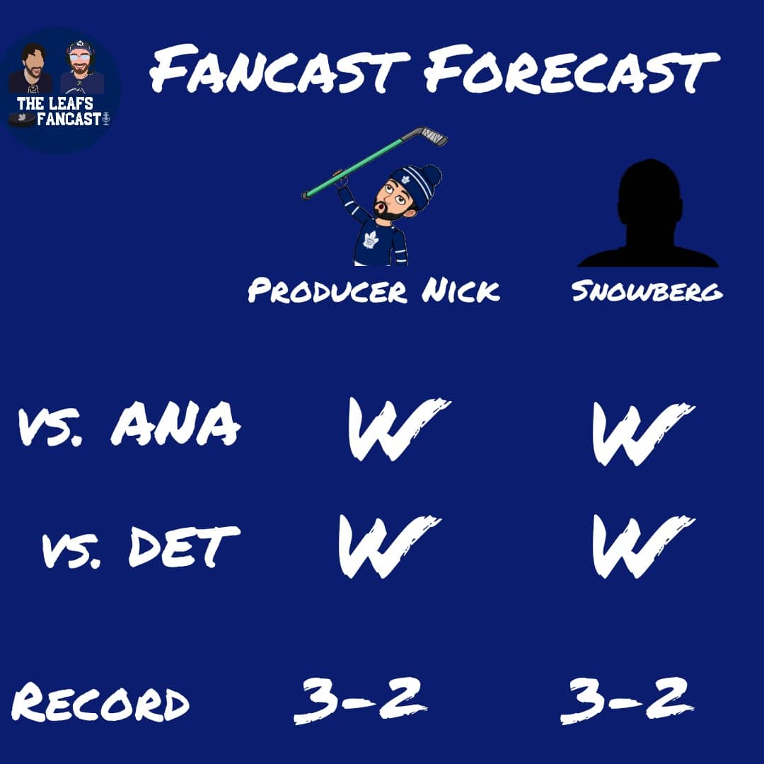 TheLeafsFancast's tweet photo. ⛈ITS THE FANCAST FORECAST⛈
It's raining dubs, hallelujah it's raining dubs. Everyone is calling #DoubleDubs this week.
Who ya got this week in the #FanCastForecast. Let us know in the comments below.
#FanCastForecast #FanCastic #LeafsForever #BudsAllDay #tmltalk #GoLeafsGo https://t.co/Q5Qa2xCsFk