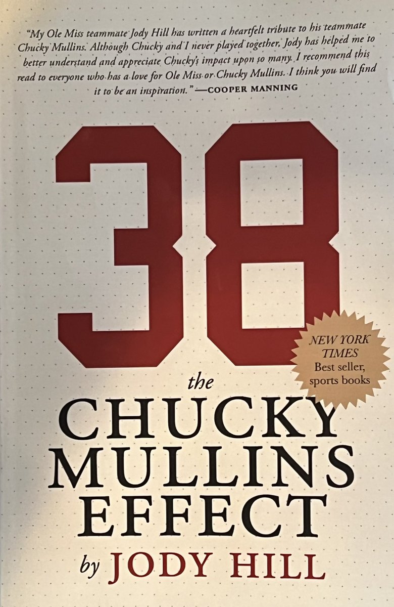 GregSankey's tweet photo. My bowl reading: 38: THE CHUCKY MULLINS EFFECT by Jody Hill “He never had anything bad to say about anyone. Even as a small child he always had a good outlook &amp; attitude. He always had that smile.” “He never, not once, ever said to me, ‘Coach (Brewer) why did this happen to me.’” https://t.co/sf1J44uaUU