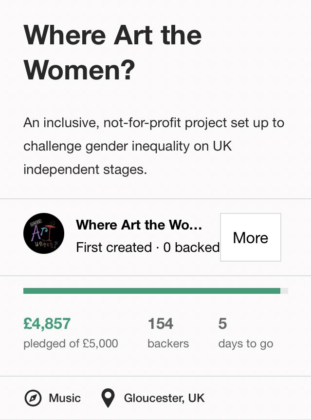 Our little WhatsApp group chat is buzzing with excitement! Thank you go much from all of us at WATW! tinyurl.com/watwks #Kickstarter #ThankYou #buzzing #whereartthewomen #womenempowerment #WomenOfTheMovement #music #Amazing #arts