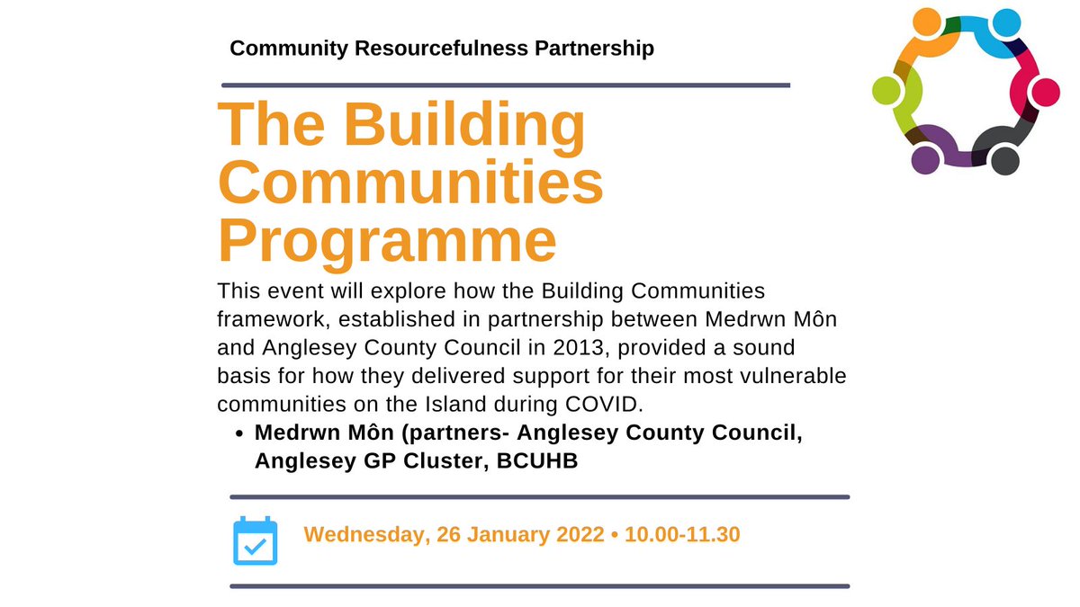 WelshLGA's tweet photo. ‼️Today‼️
Come and listen to how a partnership in #Anglesey helped vulnerable communities during #Covid19
https://t.co/6x2PSm0iTL
#CommunityPowerWales
@MedrwnMon @angleseycouncil @BetsiCadwaladr https://t.co/lacQ2EV0d4