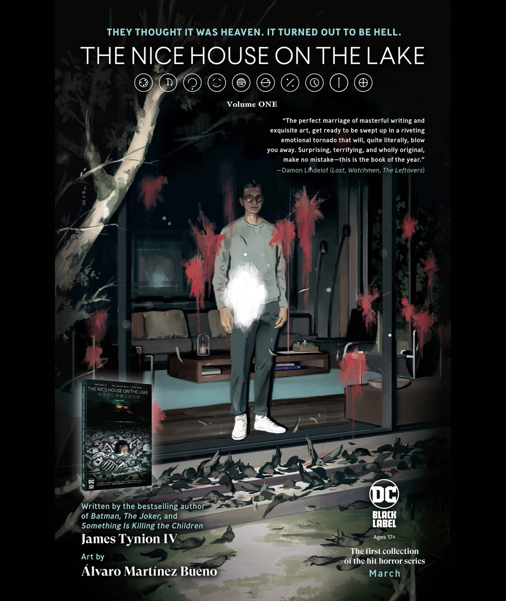 📣I am SO happy to let you know that... The #TheNiceHouseontheLake Collected Edition, containing issues 1-6, is almost here! 

OUT in March 2022, perfectly in time for you to catch up, as issue 7 arrives the same day!

@DCComics @JamesTheFourth @ConroyForReal @Marquis_Draper