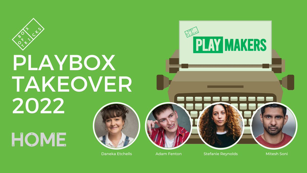 Box of Tricks (@bottc) on Twitter photo This weekend we return to <a href="/HOME_mcr/">HOME</a> for our biannual PlayBox Takeover, showcasing rehearsed readings of plays from our PlayBox playwrights: <a href="/stefaniereyno/">stefaniereyno.bsky.social BLUESKY</a>, <a href="/AdamPFenton/">Adam Fenton</a>, <a href="/danekaetchells/">danekaetch Bluesky</a> and <a href="/MiteshSoni_1/">Mitesh Soni</a>
Meet the actors bringing our PlayBoxers’ brilliant new plays to life: This weekend we return to <a href="/HOME_mcr/">HOME</a> for our biannual PlayBox Takeover, showcasing rehearsed readings of plays from our PlayBox playwrights: <a href="/stefaniereyno/">stefaniereyno.bsky.social BLUESKY</a>, <a href="/AdamPFenton/">Adam Fenton</a>, <a href="/danekaetchells/">danekaetch Bluesky</a> and <a href="/MiteshSoni_1/">Mitesh Soni</a>
Meet the actors bringing our PlayBoxers’ brilliant new plays to life: