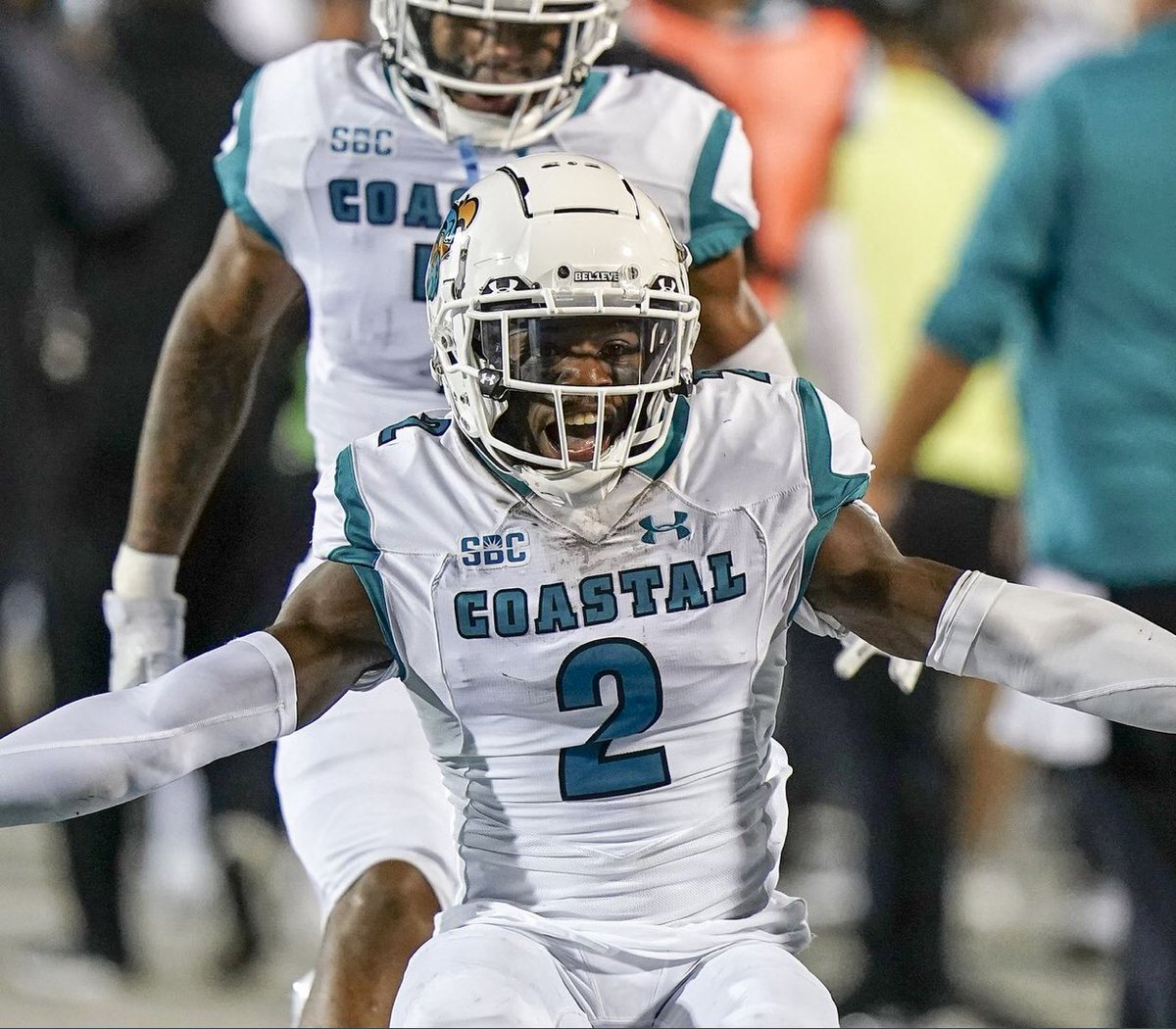 Blessed to Reciever a offer from Coastal Carolina University🙏🏾<a href="/CoastalFootball/">Coastal Football</a> <a href="/chadstaggs/">Chad Staggs</a> <a href="/edwinfarmer1974/">Coach E. Farmer</a> <a href="/Andrew_Ivins/">Andrew Ivins</a>