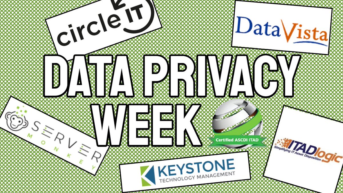ASCDINATD's tweet photo. Day 2 of Data Privacy Week 2022! Most of our ASCDI ITAD Certify members specialize in some form of data protection. Learn more at https://t.co/FQIoQ3evdL #dataprivacyweek https://t.co/RpXRKcTKHC
