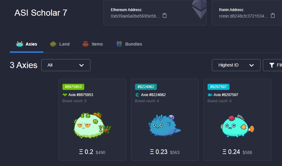 Axies Collection tweet media