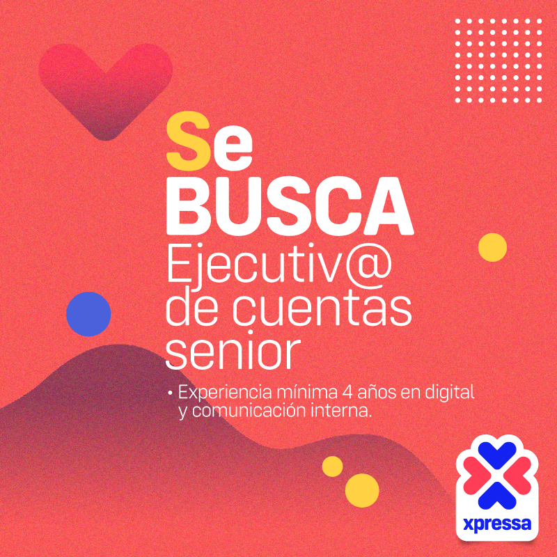 ChambaCreativos's tweet photo. Xpressa busca una Ejecutiva de Cuentas Senior - Home Office. Ingresa a este link para más información y envía tu CV. ► https://t.co/DsAdUG9tib
#ejecutiva #marketing #postula #chambasihay https://t.co/gMz9RGUntU