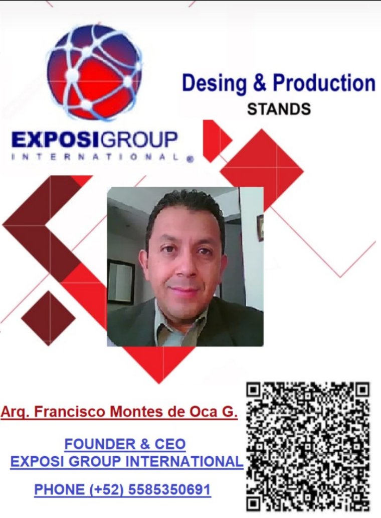 Hello to all our colleagues and friends in the field of exhibitions, congresses and conventions, if you require support to design and/or build your stand in Mexico and LATAM, count on us! EXPOSI GROUP INTERNATIONAL
and contact us: exposi.group@gmail.com 
WhatsApp +52 5585350691