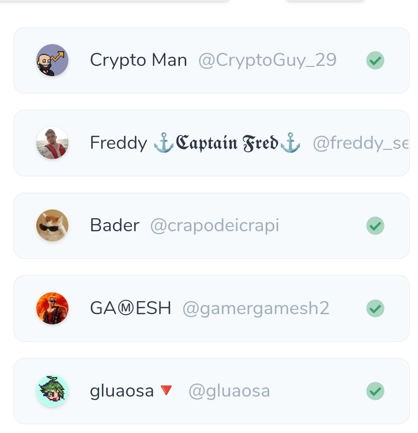GoldFarmer8's tweet photo. BRAVO AUX GAGNANTS ! 🎁

Vous êtes whitelist sur @BossWorkers 

@CryptoGuy_29
@crapodeicrapi
@gamergamesh2
@gluaosa
@freddy_senecal

Envoyez un DM avec votre discord ( si pas de réponses je choisirai quelqu'un d'autres )

#Giveaways https://t.co/Dd96T2EpZQ