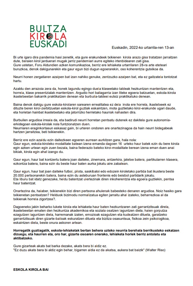 Aski da! 
#bultzakirolaeuskadi #kirolabai