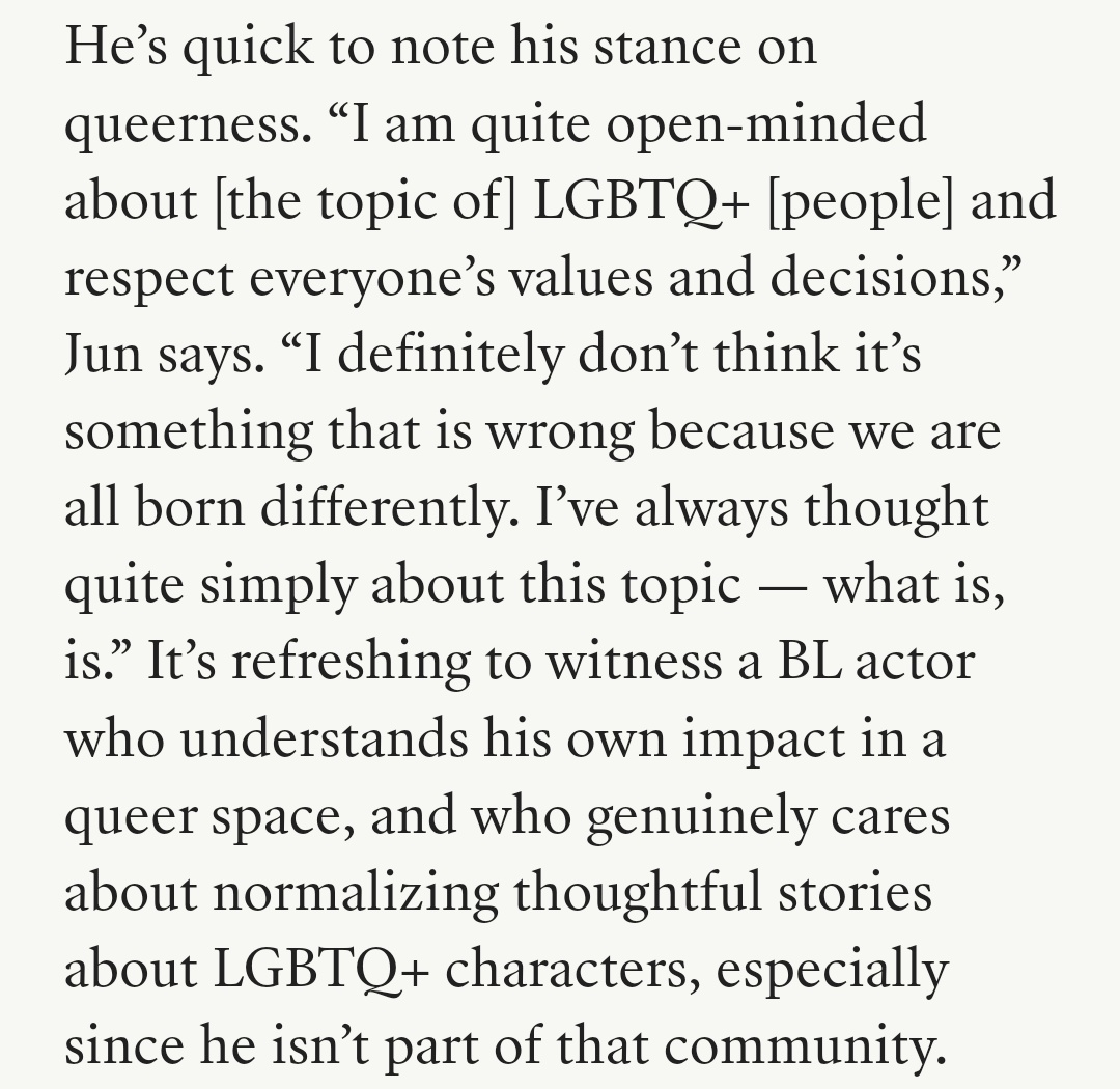 kwanycheni's tweet photo. this interview contains a lot of words that I of course expected from someone as junhee! he's always so supportive and caring 😭😭 also both byeongkwan and yuchan being proud of him playing this role I can't 💔💔 https://t.co/s6ypsW0Yng