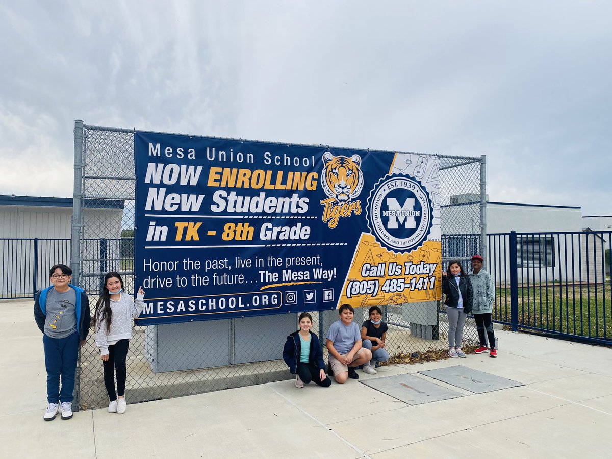 MesaUnionSchool's tweet photo. Here @MesaUnionSchool we offer a quality instructional program for grades TK-8 in a caring and compassionate environment… come join our Mesa Family for the 2022-23 school year! #MovingForwardTogether 💙🐯 #mesamoments https://t.co/vA9Pa8tlaN