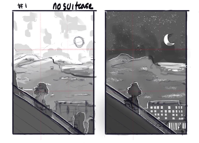 Tysm for 5k likes! 🥺💕 These started out as an assignment from the Story-Driven Illustration class I took on Schoolism in 2020. Here are the original thumbs: https://t.co/kjfjknDRuW 