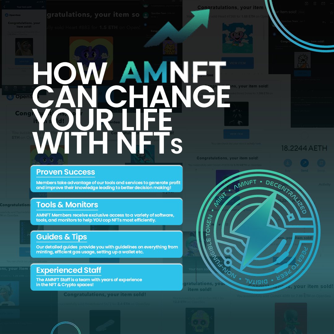 AMNotify's tweet photo. If you want to cook NFTs and take in MASSIVE PROFITS then this is the group to join 👉 @AMNotifyNFT ⚡

Our members consist of users who are both new to NFTs and seasoned veterans! 🚀 https://t.co/93mD1fNeOJ