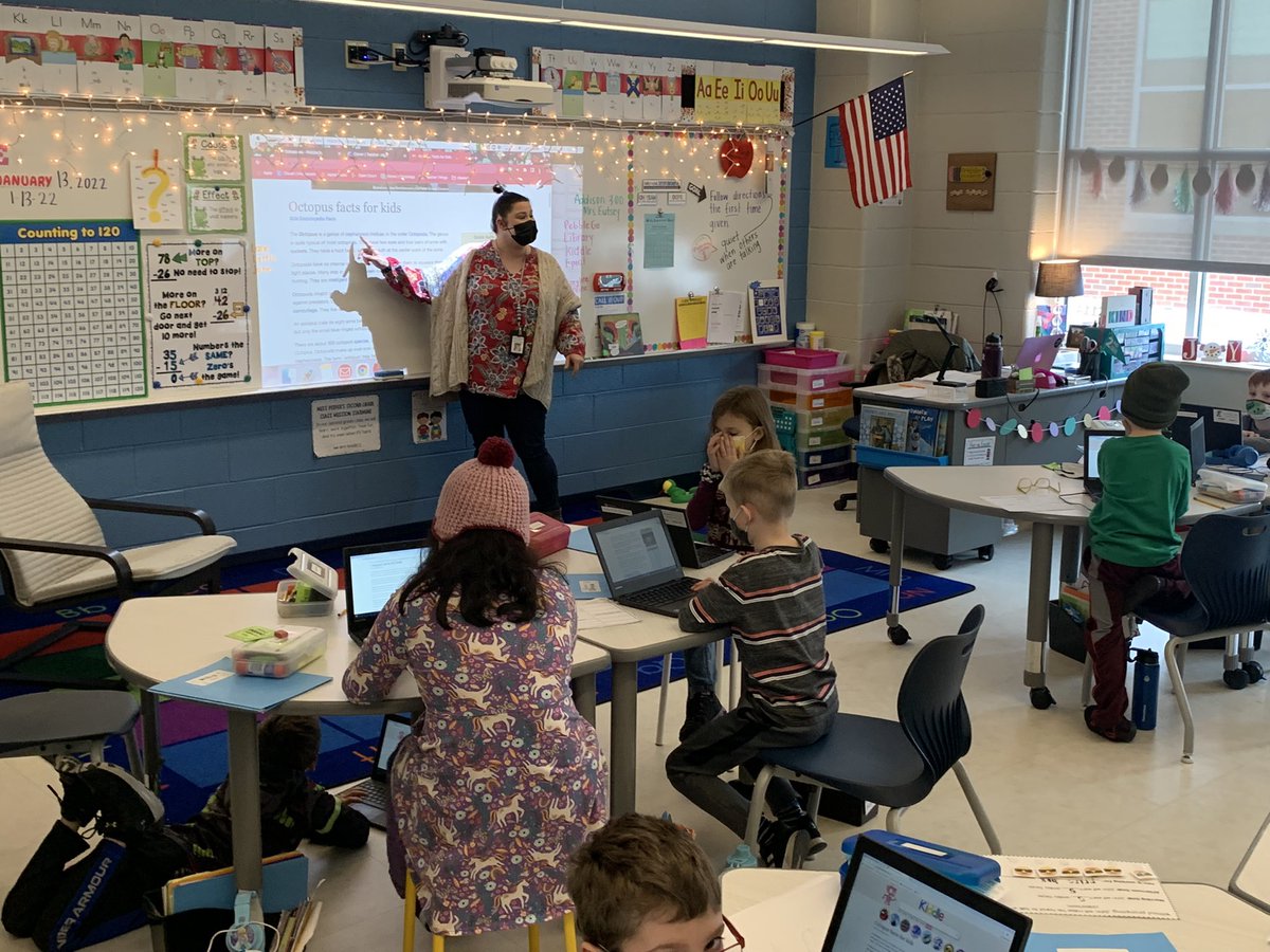 Let’s take a peek inside Bainbridge Elementary School. Kindergartners are working on grammar, first graders are solving math equations, and second graders are beginning a research project on animals. A whole lot of student learning is happening in Bainbridge today.