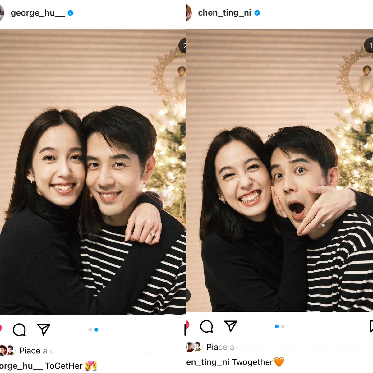ChinguNews's tweet photo. 🚨Il 13 gennaio, #AnnieChen e #GeorgeHu hanno annunciato il loro fidanzamento su IG e hanno pubblicato una foto di loro due che si abbracciano.
Sono stati i protagonisti per ben due volte, nel 2012 in #LoveNow e nel 2013 #LoveAround
Auguri🥳
Follow ➡️ @dramachingunews https://t.co/GQvSthBEYK