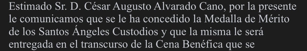 Me acaban de comunicar que me conceden una distinción. 
Lo publico porque si una Asociación que defiende estos valores considera que soy merecedor de ella, me hace sentir muy orgulloso y que, tal vez, lo estaré haciendo bien.