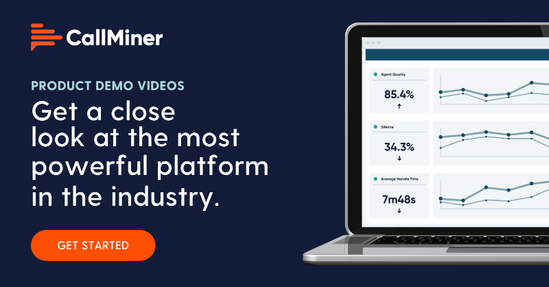 CallMiner's tweet photo. What can conversation analytics and intelligence do for your organization? 

Check out our demo videos for an in-depth look at the most powerful platform in the industry: https://t.co/10eUYyuFqD