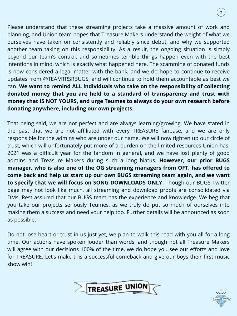 [NOTICE]

Please be informed on the information below. We will post more details regarding the addition of a Bugs team to Union’s comeback preparations today.

(READ carefully. Thank you!)