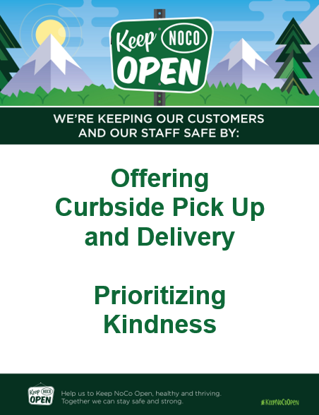 FoCoChamber's tweet photo. #COVID19 safety practices protect us all from the virus & can have an impact on consumer decisions.
Businesses, promote what you’re doing to keep customers & staff safe by downloading, customizing (English / Spanish) & displaying a new #KeepNoCoOpen sign.
https://t.co/Ia1Qpiiu3J https://t.co/RcpWAyFUOi