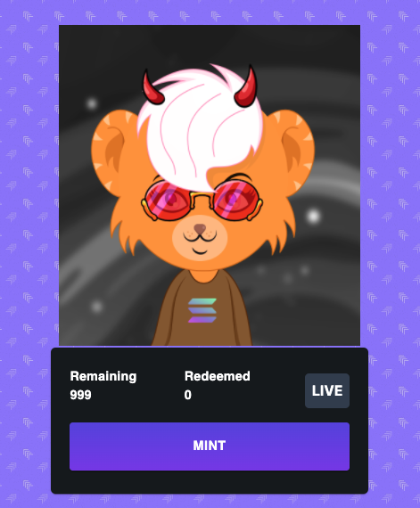 mongoosescoin's tweet photo. 999 #NFTs #DEVIL #MONGOOSE are ready to be free to MINT ,only pay transaction fees to mint NFT on #Solana ,for each NFT minted we will buyback MONGOOSE tokens and burn.If $MONG price pump strongly we will buyback NFTs from holders.
https://t.co/MGHnbsok2v
#SolanaNFTs #NFTLAUNCH https://t.co/YPUIsmaY0Q