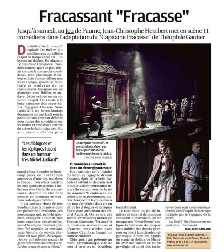 Dans La Provence du jeudi 13/01/22