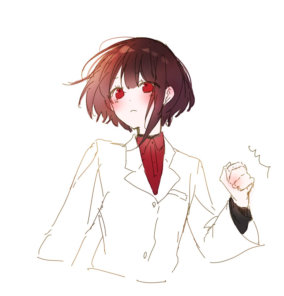 明日は仕事終わりに絶対焼肉に行くぞ という絵 月居ちよこ のイラスト