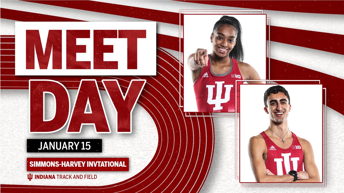 Ready for 𝔟𝔞𝔱𝔱𝔩𝔢. 

📍: Ann Arbor, Mich.
🏁: Simmons-Harvey Invitational
⏰ (F): 11 a.m.  
⏰(T): 11:30 a.m.
📊: bit.ly/3GqCuW7
🖥 ($): bit.ly/34PX3NF

#IUTF ⚪️🔴