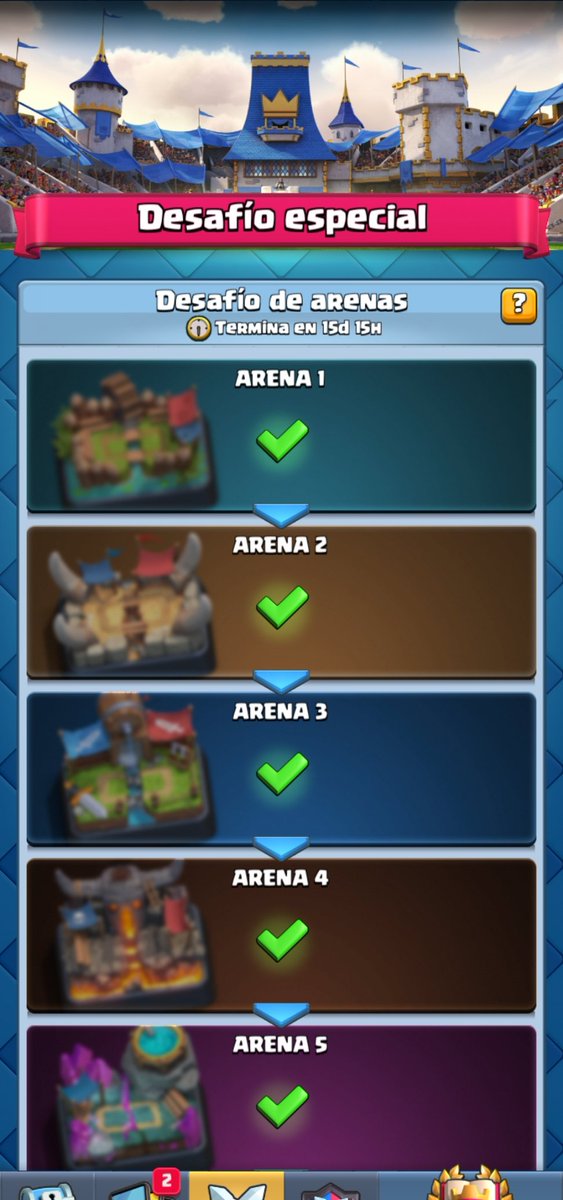 Ojalá su amor sea eterno como el desafío de arenas de Clash Royale 😍