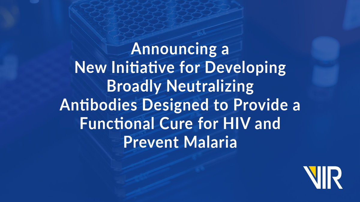 Vir_Biotech's tweet image. We’re thrilled to announce the launch of a new antibody research initiative aimed at a functional cure for #HIV, and prevention of malaria. Learn more: bit.ly/3nnRuwc