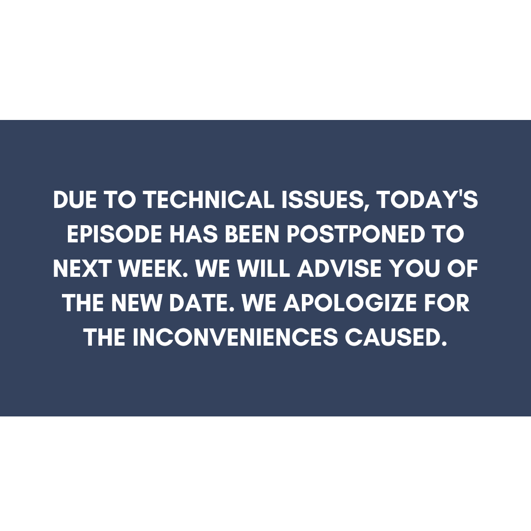 RevolvedG's tweet photo. Due to technical issues, our episode has been postponed to next week...We apologize for the inconveniences caused. https://t.co/zKVzsnjvze