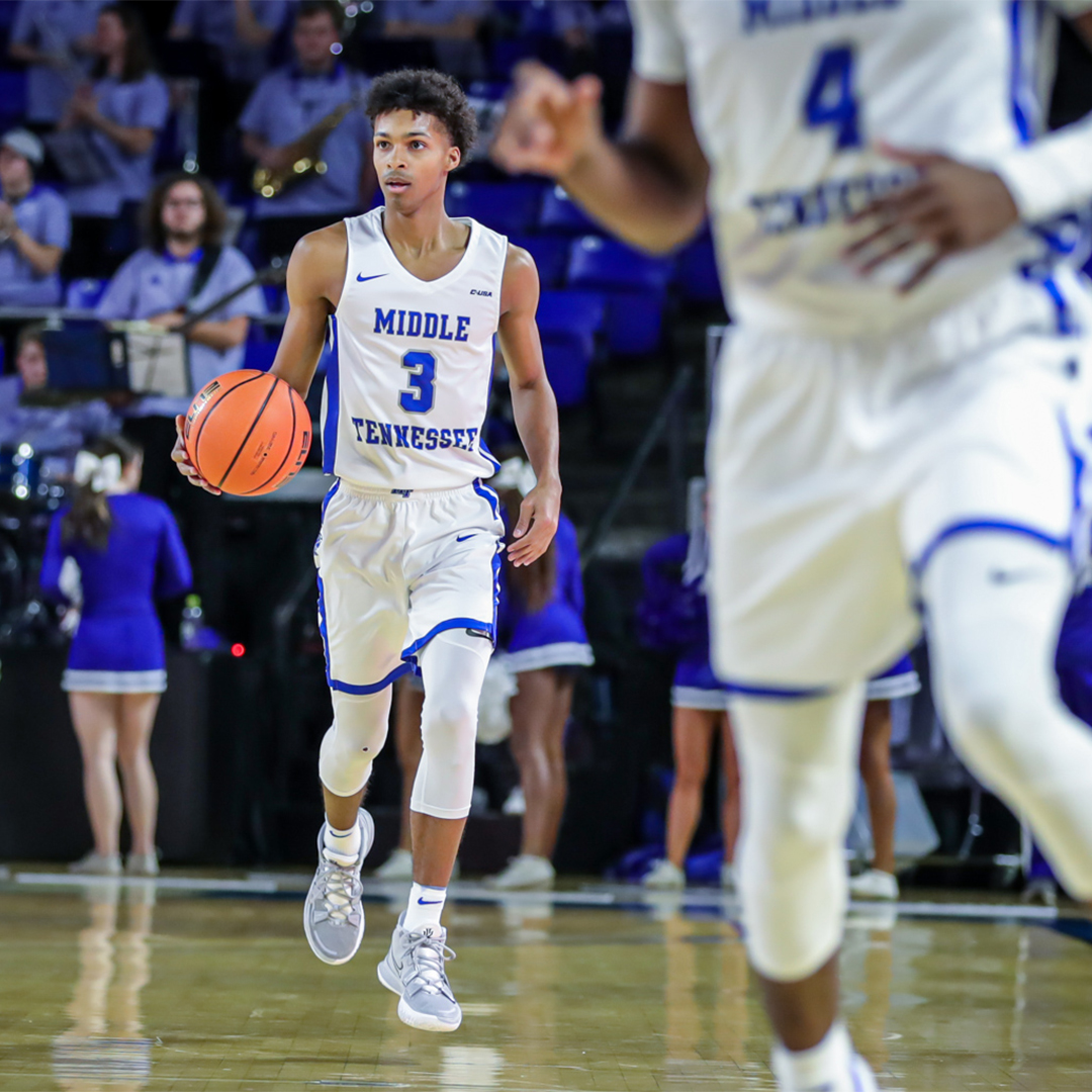 MTAthletics's tweet photo. Your #BlueRaiders are BACK in Murphy Center tonight! @MT_MBB is 6-0 at home and looking for a @ConferenceUSA win.

Tip-off is at 6 PM against Florida Atlantic.

🎟 https://t.co/Li9mVNxvND https://t.co/SpnMfZSjeJ