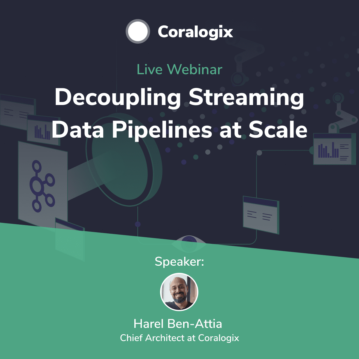 Coralogix's tweet photo. Join us on January 27th at 9 am PST/12pm EST for a webinar &amp; live Q&amp;A with our Chief Architect, @harelba as he discusses how we used decoupling to implement streaming data pipelines at scale! 

Register for it here &amp; the chance to win a t-shirt > https://t.co/i34jUtAuTi https://t.co/n5ouo2VHZe