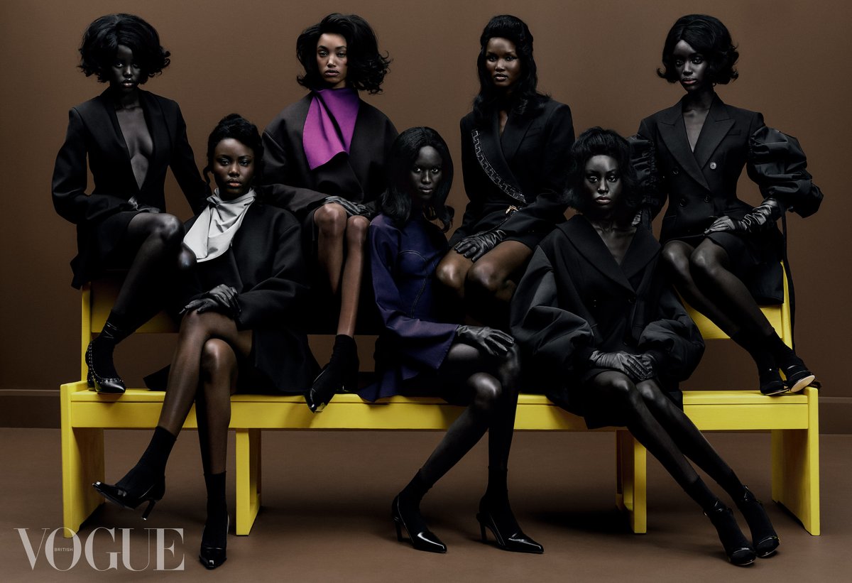 BritishVogue's tweet photo. “This is a celebration of women, of matriarchy and of the beauty of Black women,” says photographer Rafael Pavarotti of his first British Vogue cover shoot. “They are the past, the present, and the future.” https://t.co/o2jE6jfdFk https://t.co/LeIgoFaDI8