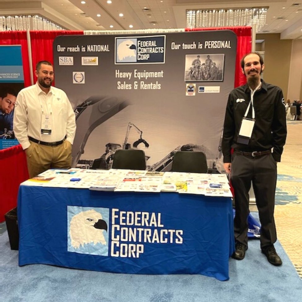 FCC had the amazing opportunity to attend and be a sponsor at the National Veteran Small Business Coalition VETS’21 Show in Orlando, Florida! Federal Contracts Corp is proud to be a #member of the #NVSBC. Here is a highlight, FCC’s own Chris and Jason in front of our booth.