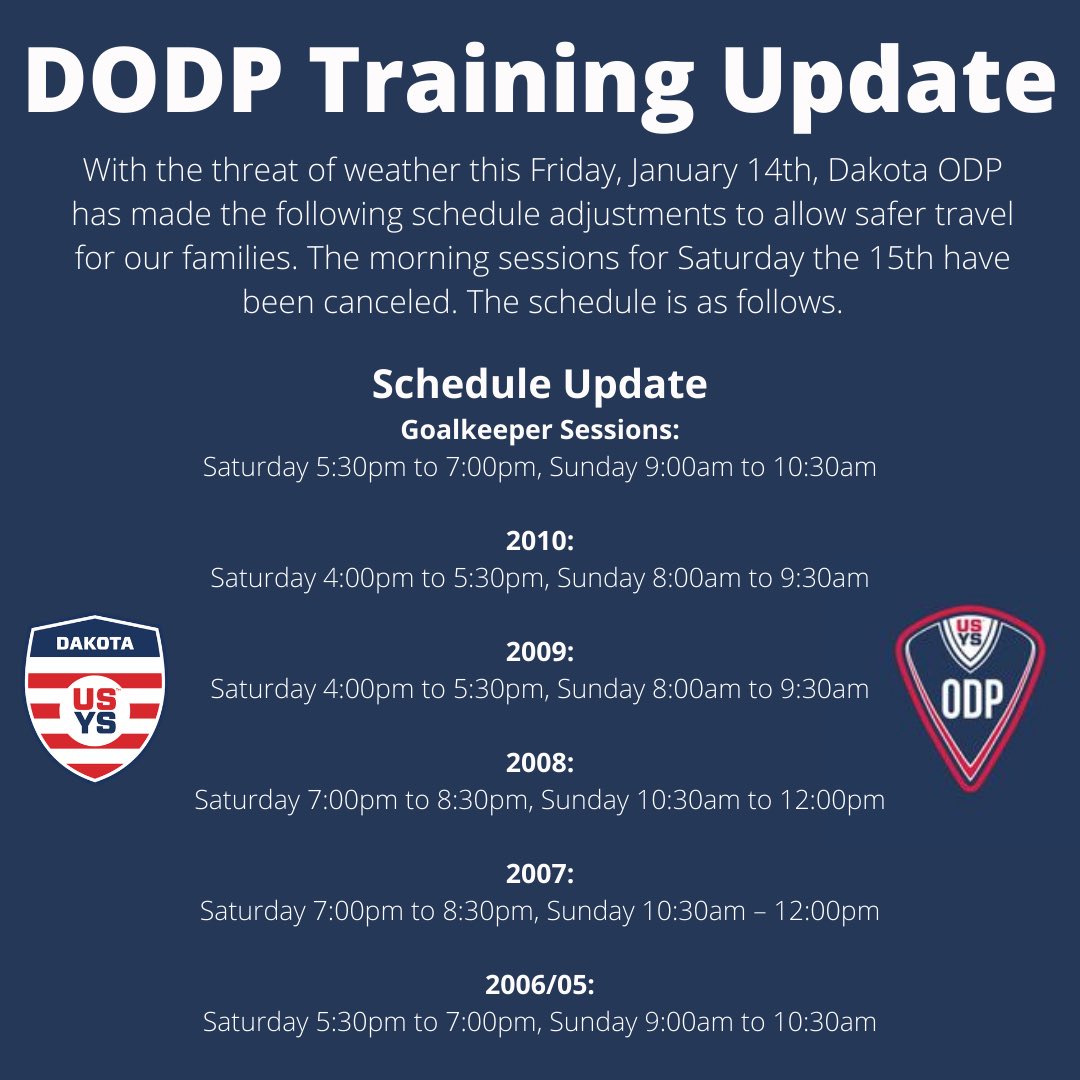 DakotasODP's tweet photo. Weekend Event Update https://t.co/ruVXgMdDCJ