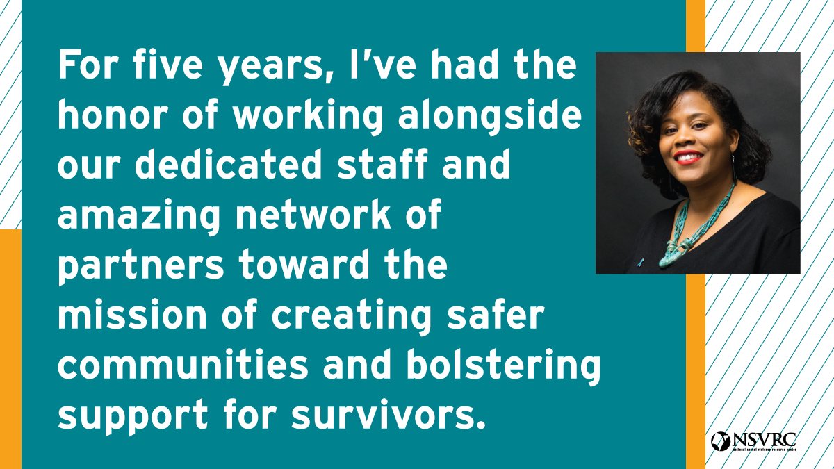 YolandaEE78's tweet photo. I’d be honored if you joined me in celebrating five years at @NSVRC by investing in the future of our work to create safer communities and support survivors. https://t.co/dAmelNCZF1
#NSVRC #Resource #partnership #collaboration #anniversary #investing https://t.co/QxaqLi3dBO