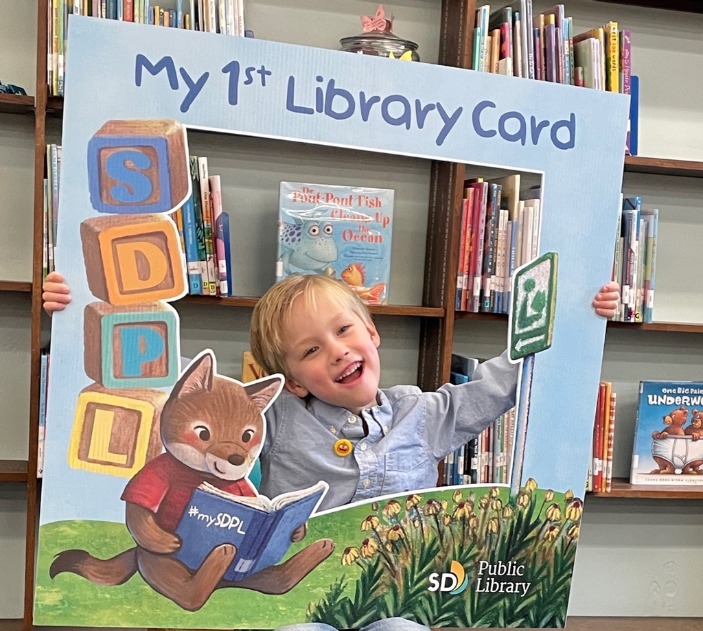 SDPublicLibrary's tweet photo. Do you remember getting your first library card? San Diego Public Library loves supporting patrons of all ages—and now we're pulling out all the stops for our littlest patrons! Stay tuned next week, we're rolling out #MyFirstLibraryCard ❤️ https://t.co/kdCHkEwyfs https://t.co/8f4F6fzcc3
