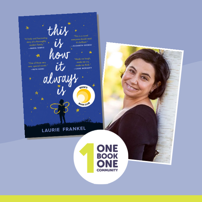 CookLibrary's tweet photo. One Book, One Community programs &amp; discussions are underway! Join your neighbors &amp; friends in reading THIS IS HOW IT ALWAYS IS by Laurie Frankel, then come together for thoughtful discussions &amp; programs on the themes. Visit https://t.co/tLTEzmSXjR for all the info. #1book #OBOC https://t.co/1q4LOjuQEv